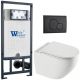 Комплект унитаза с инсталляцией WeltWasser Marberg 507 +Merzbach 043 XL GL-WT +MAR 507 RD MT-BL 10000013806 белый глянцевый