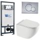 Комплект унитаза с инсталляцией WeltWasser Marberg 507 +Merzbach 043 XL GL-WT +MAR 507 RD-CR 10000013807 белый глянцевый