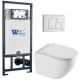 Комплект унитаза с инсталляцией WeltWasser Marberg 507 +Merzbach 043 XL GL-WT +MAR 507 SE GL-WT 10000013808 белый глянцевый