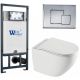 Комплект унитаза с инсталляцией WeltWasser Marberg 507 +Merzbach 043 XL GL-WT +MAR 507 SE-CR 10000013810 белый глянцевый