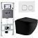 Комплект унитаза с инсталляцией WeltWasser Amberg 506 ST +Merzbach 043 XL MT-BL +Amberg RD-WT 10000014125 черный матовый