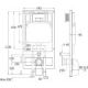 Комплект унитаза с инсталляцией WeltWasser Bamberg 545 +Merzbach 043 XL MT-BL +Bamberg WT 10000014138 черный матовый