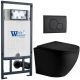 Комплект унитаза с инсталляцией WeltWasser Marberg 507 +Merzbach 043 XL MT-BL +MAR 507 RD MT-BL 10000014149 черный матовый