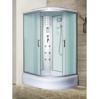 Душевая кабина River с поддоном Dunay 100/80/24 MT L 10000014160 100х80 хром стекло матовое