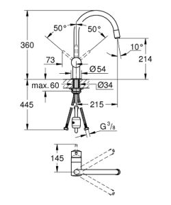 Смеситель для кухни Grohe Minta 32918000 хром