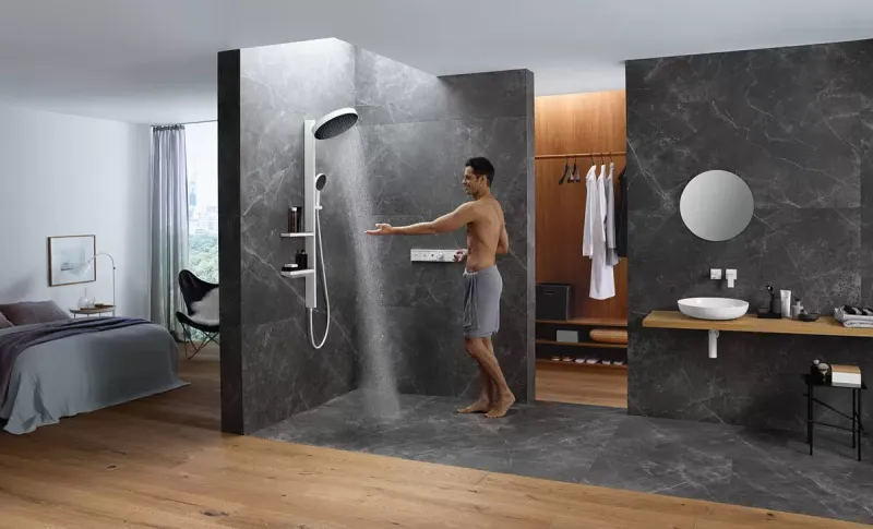 Смеситель для душа Hansgrohe  15890000 золото Смеситель для душа Hansgrohe  15890000 золото