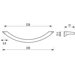 Ручки для ванны Vinsent Veron Aura VH0015BR бронза