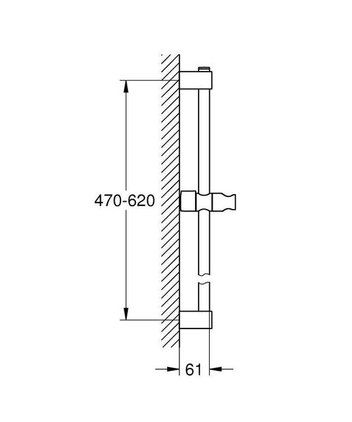 Душевая штанга Grohe Tempesta 27523001 хром