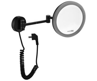 Wasserkraft K-1004BLACK Зеркало с LED-подсветкой 3-х кратным увеличением Wasserkraft K-1004BLACK Зеркало с LED-подсветкой 3-х кратным увеличением