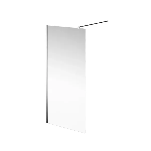 Душевая перегородка Kerama Marazzi Vetro VE.90.WI.CR 90 см стекло прозрачное профиль хром