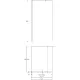 Душевая перегородка Kerama Marazzi Vetro VE.100.WI.BLK.M 100 см стекло прозрачное профиль чёрный матовый