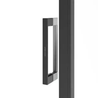 Душевая дверь Kerama Marazzi Vetro VE.100.SD.BLK.M 100 см стекло прозрачное профиль чёрный матовый