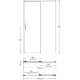 Душевая дверь Kerama Marazzi Vetro VE.120.SD.BLK.M 120 см стекло прозрачное профиль чёрный матовый