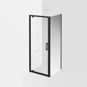 Душевая дверь Kerama Marazzi Vetro VE.80.PD.BLK.M 80 см стекло прозрачное профиль чёрнрый матовый