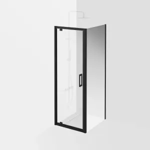 Душевая дверь Kerama Marazzi Vetro VE.70.PD.BLK.M 70 см стекло прозрачное профиль чёрный матовый