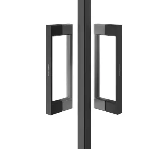 Душевой уголок Kerama Marazzi Vetro VE.90.SSD.BLK.M 90x90 см стекло прозрачное профиль чёрный матовый