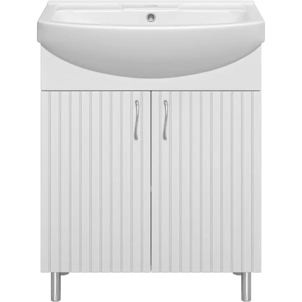 Напольная тумба под раковину Misty Изео Э-Изе01070-021Н 67 см белый