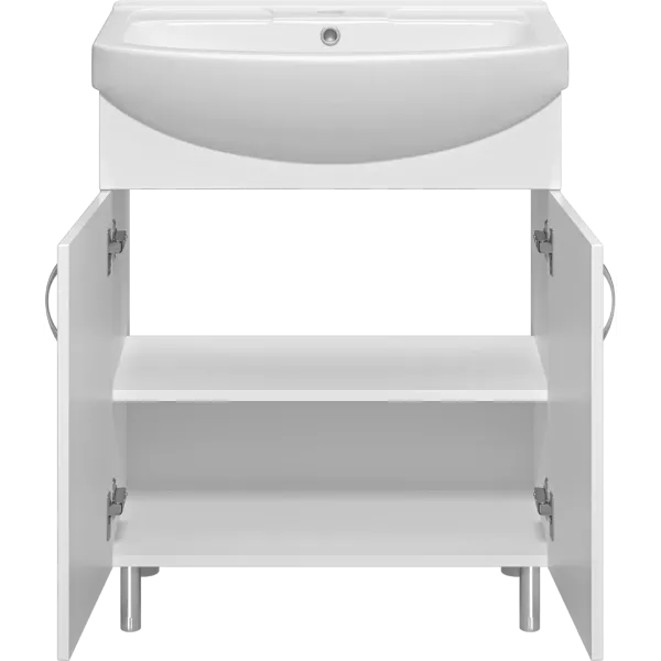 Напольная тумба под раковину Misty Изео Э-Изе01070-021Н 67 см белый
