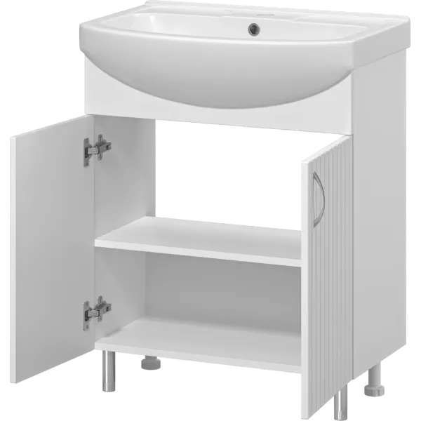 Напольная тумба под раковину Misty Изео Э-Изе01070-021Н 67 см белый