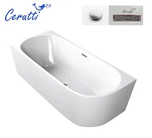 Ванна акриловая Ceruttispa Ami L CT10090 170x75 см белый