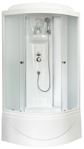 Душевая кабина Royal Bath BK стекло матовое 100x100см RB100BK4-MM