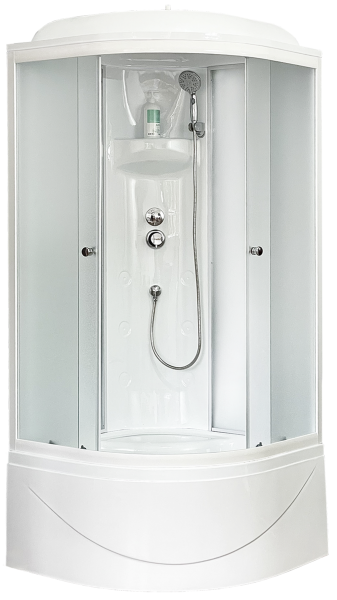 Душевая кабина Royal Bath BK стекло матовое 100x100см RB100BK4-MM