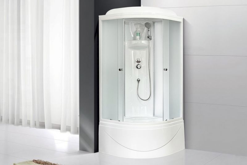 Душевая кабина Royal Bath BK стекло матовое 100x100см RB100BK4-MM