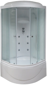 Душевая кабина Royal Bath BK стекло белое/матовое 100x100см RB100BK3-WC