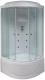 Душевая кабина Royal Bath BK стекло белое/матовое 100x100см RB100BK3-WC