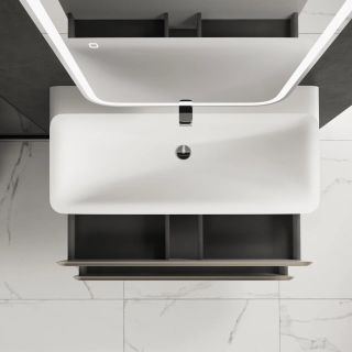 Тумба под раковину AQUAme S4 AQM900410BG 100 см бежевый