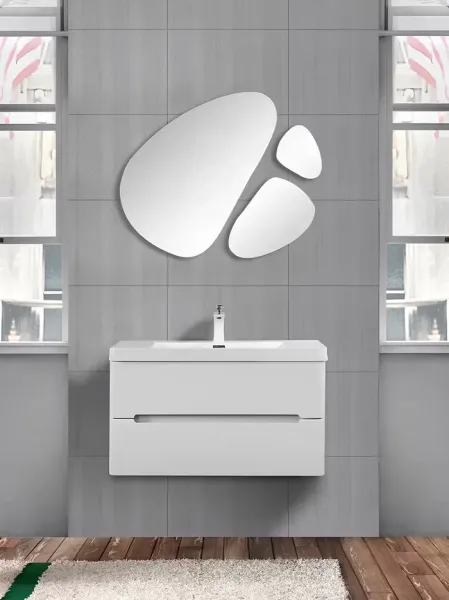 Подвесная тумба с раковиной Parly Spa River60 лилейно-белый Подвесная тумба с раковиной Parly Spa River60 лилейно-белый