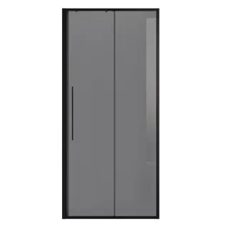 Душевая дверь в нишу Niagara Nova NG-85-10TB 100 см профиль чёрный матовый стекло тонированное