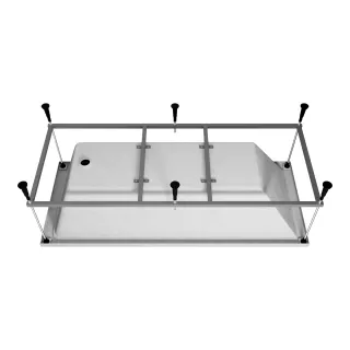 Каркас для ванны Vincea FR-170(70) серый 170х70