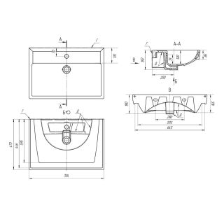 Раковина Dreja Q 191645 70 см