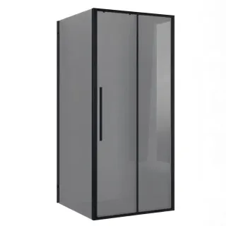 Душевой уголок Niagara Nova NG-85-9TB-TB100-34 100x90 см профиль чёрный матовый стекло тонированное