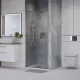 Душевая дверь в нишу Niagara Nova NG-65-9CH 90 см профиль хром стекло шиншилла