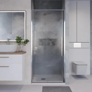 Душевая дверь в нишу Niagara Nova NG-65-11CH 110 см профиль хром стекло шиншилла