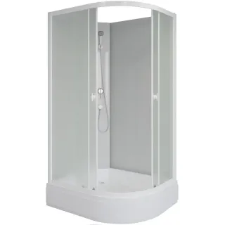 Душевая кабина Niagara Promo P110/80/26L/MT 110x80 см профиль белый стекло матовое