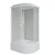 Душевая кабина Niagara Promo P100/80/40L/MT 100x80 см профиль белый стекло матовое