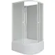 Душевая кабина Niagara Promo P90/80/40L/MT/BK 90x80 см без крыши профиль белый стекло матовое