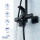 Душевая стойка Ceruttispa Orazio CT12068 чёрный матовый