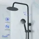 Душевая стойка Ceruttispa Orazio CT12068 чёрный матовый