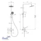 Душевая стойка Ceruttispa Orazio CT12068 чёрный матовый