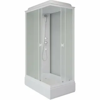 Душевая кабина Niagara Promo P110/80/26Q/MT 110x80 см профиль белый стекло матовое