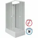 Душевая кабина Niagara Promo P110/80/26Q/MT/BK 110x80 см профиль белый стекло матовое