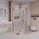 Душевой уголок Niagara Nova NG-66-9A-A100-34 100x90 см профиль хром стекло прозрачное