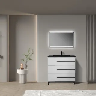 Напольная тумба с раковиной Parly Spa Bella-T75 белый глянцевый Напольная тумба с раковиной Parly Spa Bella-T75 белый глянцевый