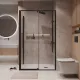 Душевой уголок Niagara Nova NG-85-11AB-A90B-34 110x90 см профиль чёрный матовый стекло прозрачное