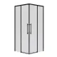 Душевой уголок Niagara Nova NG-6829-34BLACK 90x90 см профиль чёрный матовый стекло прозрачное