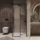 Душевой уголок Niagara Nova NG-6829-34BLACK 90x90 см профиль чёрный матовый стекло прозрачное